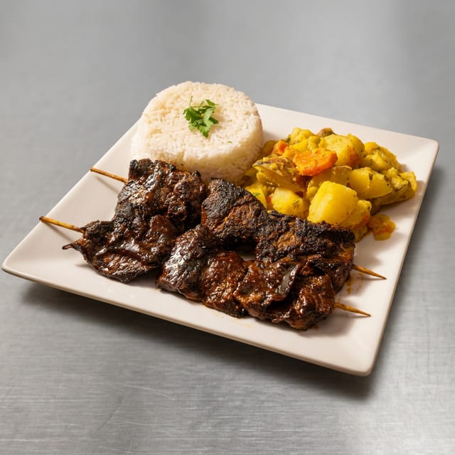 Steak Kabobs.