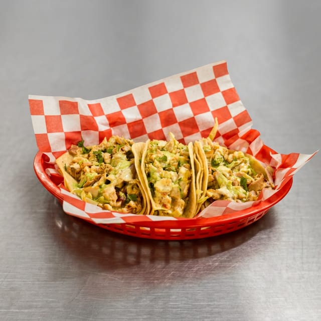 2 Shrimp Tacos.