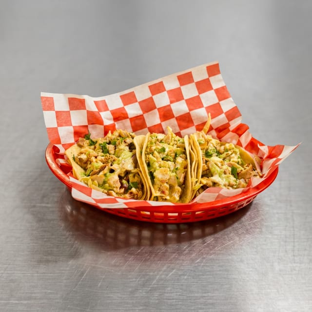 3 Chicken Tacos.