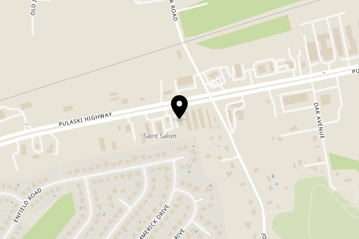 Map showing the location of Mi Sabor Peruano on 525 Pulaski Hwy in Joppatowne